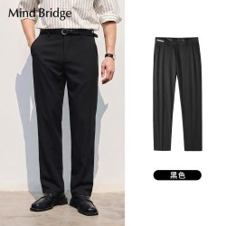 Mind Bridge 桑蚕丝 男士休闲裤