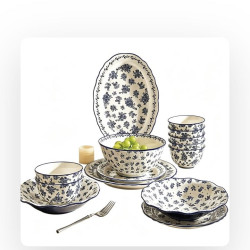 CERAMICS 釉下彩青花陶瓷 30件套 餐具套装