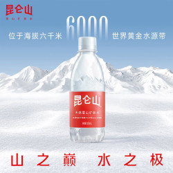 昆仑山 雪山矿泉水 350ml*24瓶