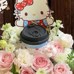 奶茶随机粉色冰淇淋花束女友闺蜜
