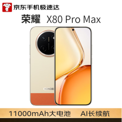 荣耀 X80 Pro Max 11000mAh大电池 元气橙 8GB+256GB 5G手机