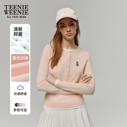 TEENIE WEENIE 小熊长袖T恤女 浅粉色 S