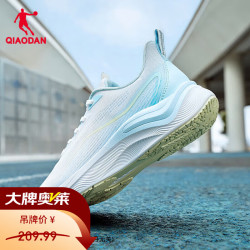 乔丹 女鞋运动鞋复古休闲潮流跑步鞋网面透气鞋子女 乔丹白/天际蓝  37