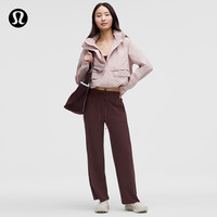 lululemon Pull-On 女士松紧腰中腰阔腿裤 28英寸 李子暗紫 XS