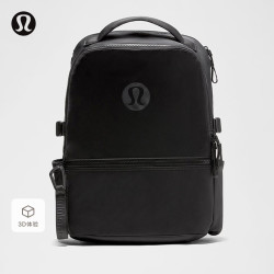lululemon New Crew 背包 拒水 黑/石墨灰 O/S