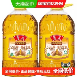 鲁花 淘淘飘香花生油6.08L*2 食用油