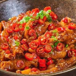 爆辣鸡脚+辣椒炒蛋双人餐