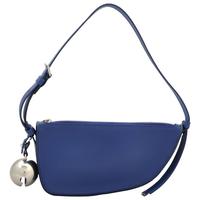 BURBERRY 巴宝莉 Burberry Shield Bell Charm Shoulder Bag 蓝色 羔羊皮 单肩包 铃铛款