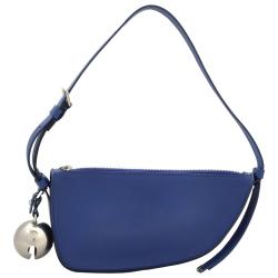 BURBERRY 巴宝莉 Burberry Shield Bell Charm Shoulder Bag 蓝色 羔羊皮 单肩包 铃铛款