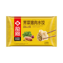 龙凤 荠菜猪肉水饺609克*2袋蒸饺夜宵儿童早餐速冻半成品