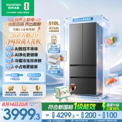 容声 新款容声方糖2.0 510L(515升级)法式多门冰箱蓝光双系统嵌入一级