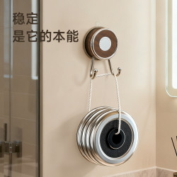 半岛良品 免打孔木纹双头挂钩强力粘胶贴墙新款卫生间木纹收纳整理神器