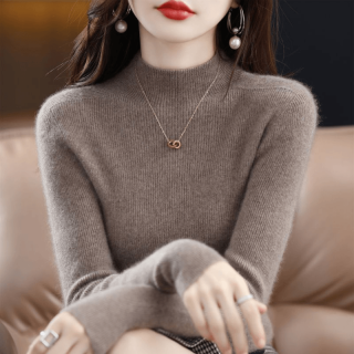 一线成衣秋冬新款长袖毛衣打底衫显瘦洋气百搭套头针织衫女士毛衫