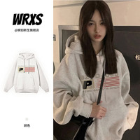 婉如新生 美式复古vintage卫衣女春秋款小众连帽宽松oversize