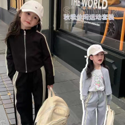 童装女童秋装套装网红衣服洋气2025新款春秋儿童运动服时髦韩版