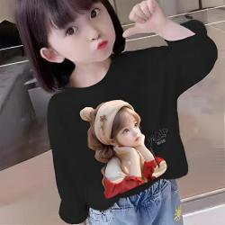 女童春装打底衫新款女童长袖T恤洋气中大童校服内搭早春宝宝衣服
