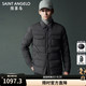 报喜鸟 羽绒服男装冬季新款男士商务休闲羽绒服保暖外套 火山灰 XL -50(180/100)