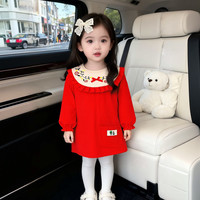 灯芯绒宝宝罩衣儿童围兜吃饭衣防水防脏反穿衣女宝饭兜秋冬外穿