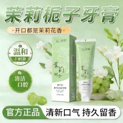 茉莉栀子花牙膏去牙渍持久口气清新清洁口腔护理留香