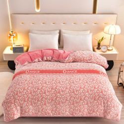 双层牛奶绒单被套被罩冬季床品毛绒加厚家用单件被套加绒