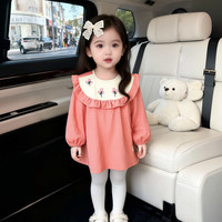 女宝宝秋冬罩衣 儿童围裙外穿洋气婴儿饭兜女孩可爱防水防脏护衣
