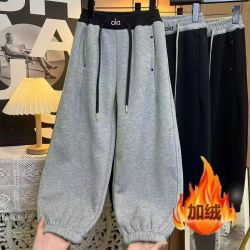 版型太赞了~男童加绒卫裤中大童宽松百搭休闲运动裤
