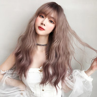 蜜桃小姐C8269氛围感水波纹女穿搭必备蓬松假发套