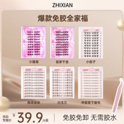 致娴 免胶六盒大容量富家千金小雏菊小信子白玉兰假睫毛组合