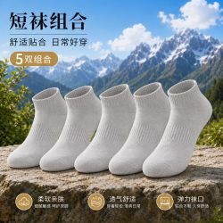 勋阳宇乐 新疆长绒棉7A抗菌中筒袜