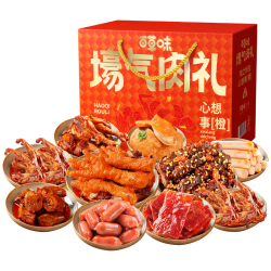 百草味 猪肉脯礼盒 1223g/1339g混发