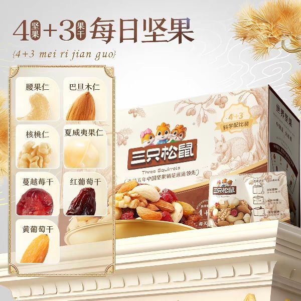 88VIP：三只松鼠 每日坚果 750g