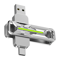 朗科 US26 USB3.2固态U盘 Type-C双接口 128GB