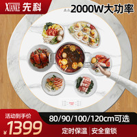 先科 白色120电磁炉款+电动旋转（金属包边）