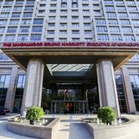 北京紫檀万豪行政公寓酒店(国贸CBD店) 豪华三居室套房-大床 2张双人床2晚(连住)