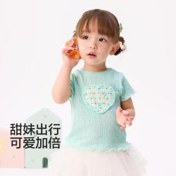 巴拉巴拉 纯棉女童短袖t恤