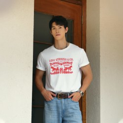 Levi's 25年春季男士双马印花潮流休闲针织短袖T恤