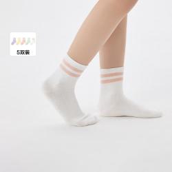 巴拉巴拉 五双装儿童中筒袜