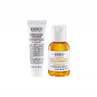 淘金币可用：科颜氏 Kiehl＇s/科颜氏金盏花爽肤水套装洁面30ml+金水40ml  多组合任选