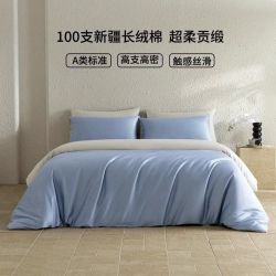 AIDLI 真5折！A类100支高密全棉贡缎新疆长绒棉纯棉四件套 200*230cm
