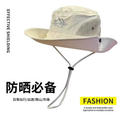 无品牌 夏季男女薄款日系户外遮阳帽速干渔夫帽户外登山钓鱼西部牛仔帽