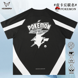VEIDOORN 宝可梦联名短袖投篮服T恤男美式篮球训练服运动跑步上衣透潮