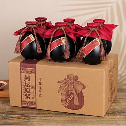 梦鉴坊 封坛原浆酒52的浓香型白酒500ml*6瓶厂家直发整箱发货