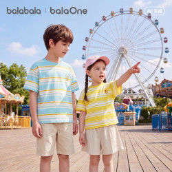 巴拉巴拉 balaOne 短袖T恤条纹休闲