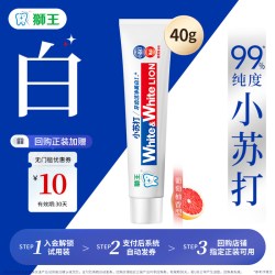狮王 WHITE&WHITE美白护龈牙膏40g