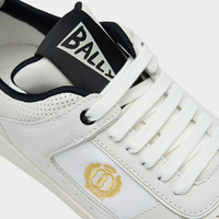 BALLY RAISE拼色牛皮革男士运动休闲鞋 白色 39.5