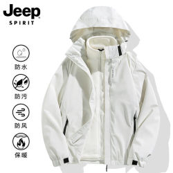 JEEP SPIRIT 吉普 可拆卸三合一冲锋外套