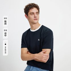 navigare 小帆船圆领T恤男士短袖夏季休闲上衣