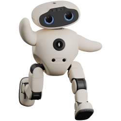 越伴 Luvbotics 小伴机器人 自主双足行走 家庭陪伴具身智能