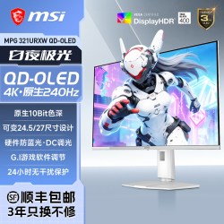 微星 MAG 272UP QD-OLED X24 4K 240Hz OLED 黑色 显示器