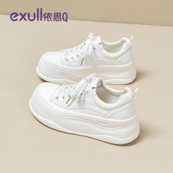 依思Q 依思 Q（exull）厚底小白鞋女